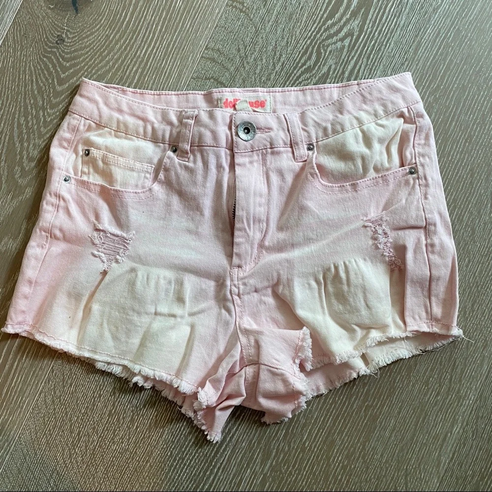 Dollhouse Tie Dye Denim Shorts